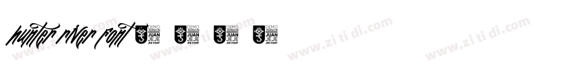 hunter river font字体转换